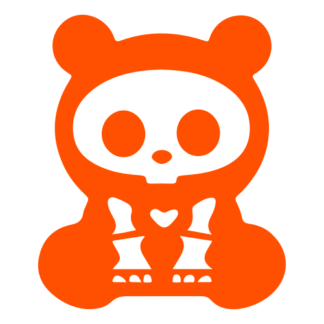 X-Ray Panda Decal (Orange)